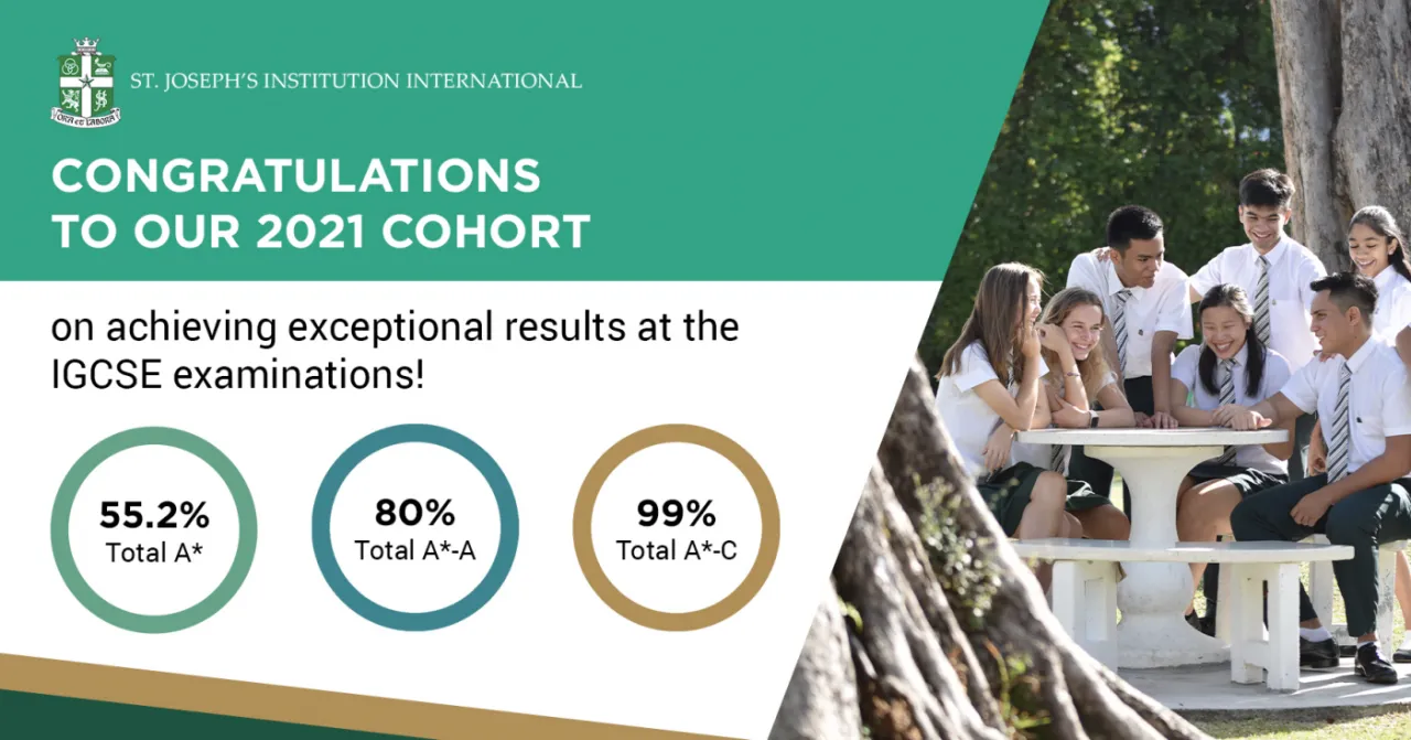 Exceptional results for the SJI International's IGCSE Class of 2021