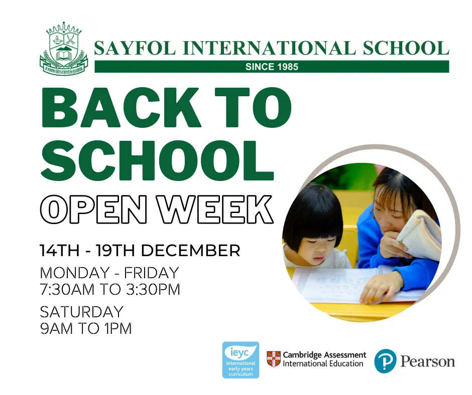 December Open Week @ Sayfol International School