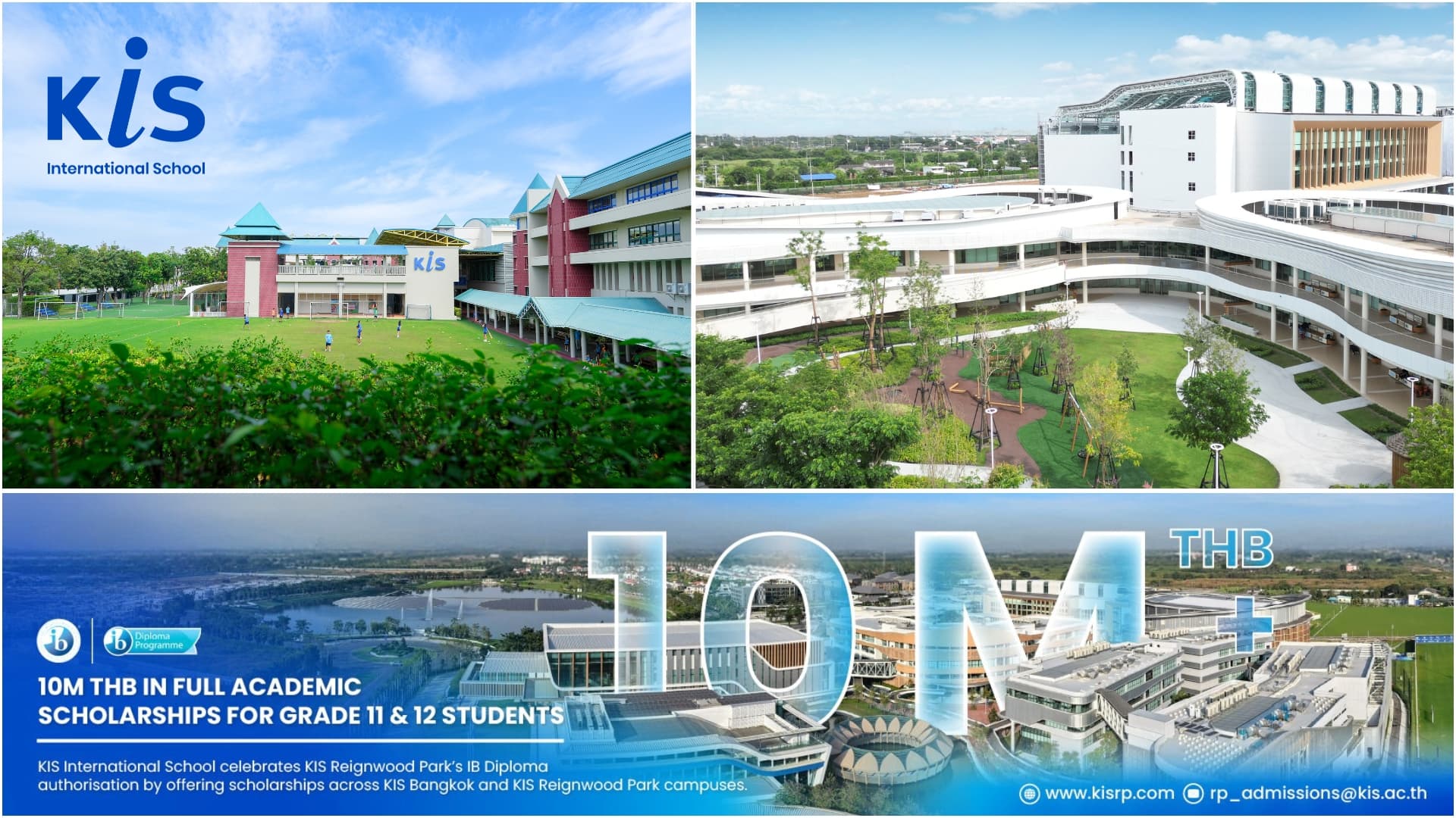 KIS Reignwood Park receive the  IB Diploma (DP) Authorisation, Announces 10 Million THB in Scholarships